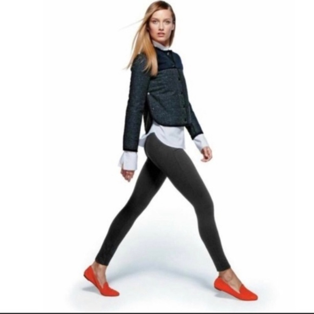 J Crew Pixie Pant Stretch Ponte Zipper Back Charc… - image 2